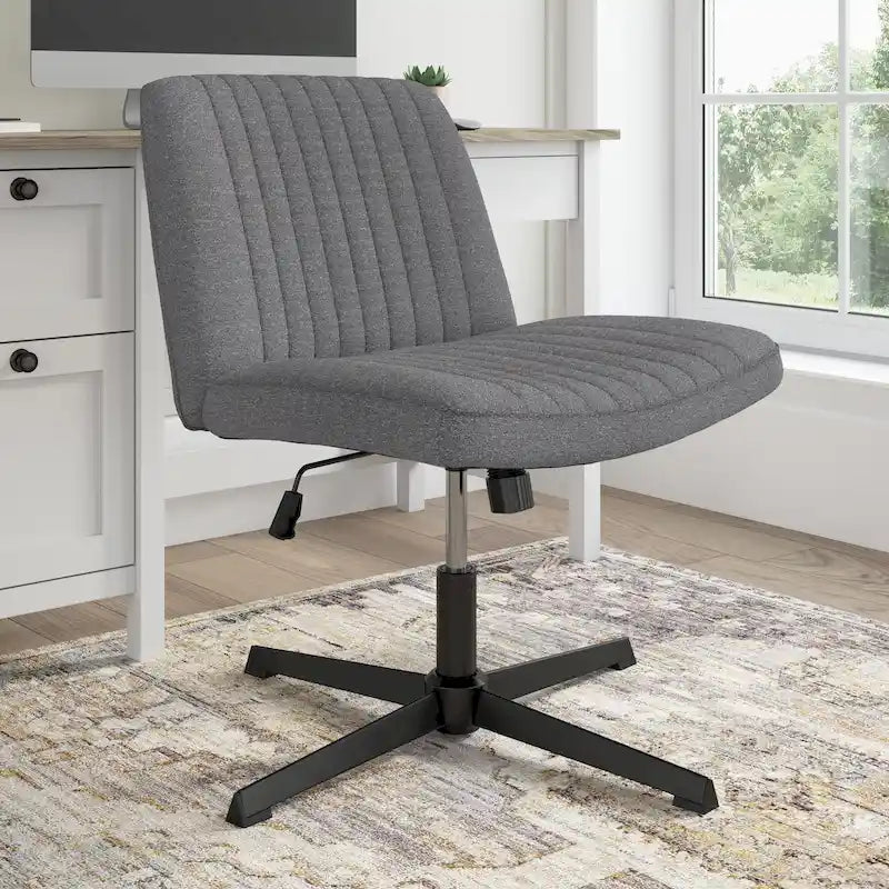 Chaise d'ordinateur sans roulettes Bush Furniture Sutton sans accoudoirs