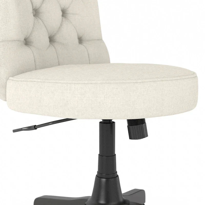 Chaise de bureau mi-hauteur capitonnée Salinas par Bush Furniture