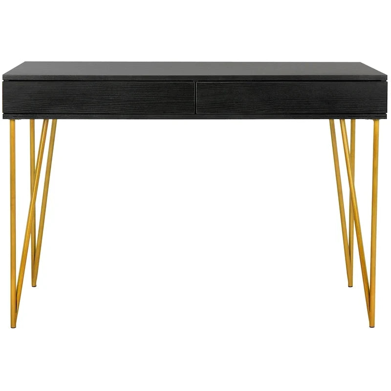 SAFAVIEH Ladonna Bureau 2 tiroirs en pin naturel