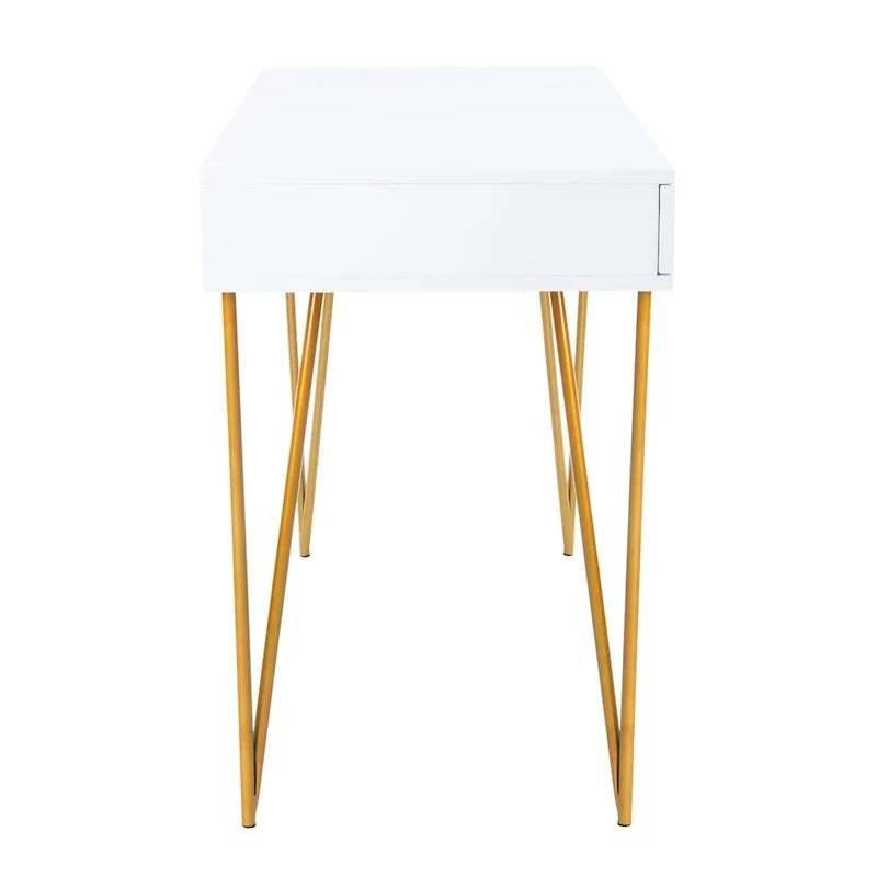 SAFAVIEH Ladonna Bureau 2 tiroirs en pin naturel