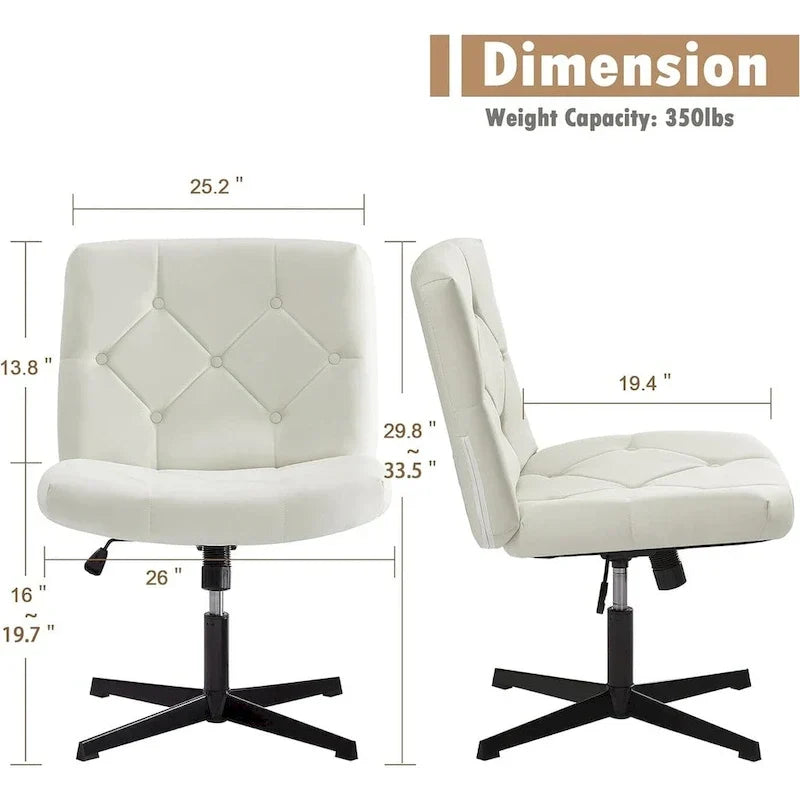 Javlergo Chaise de Bureau sans Accoudoirs sans Roulettes, Chaise de Bureau Chaise d'Ordinateur