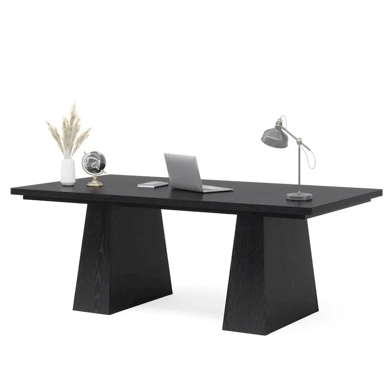 Bureau de direction moderne de 63 pouces, grande table de conférence informatique