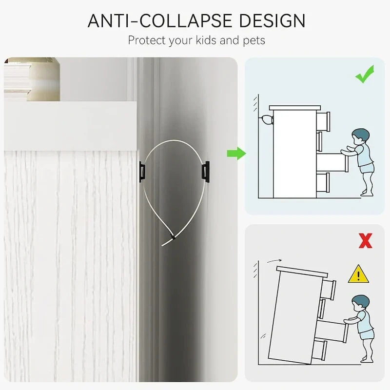 Commode de chambre IDEALHOUSE avec 7 tiroirs