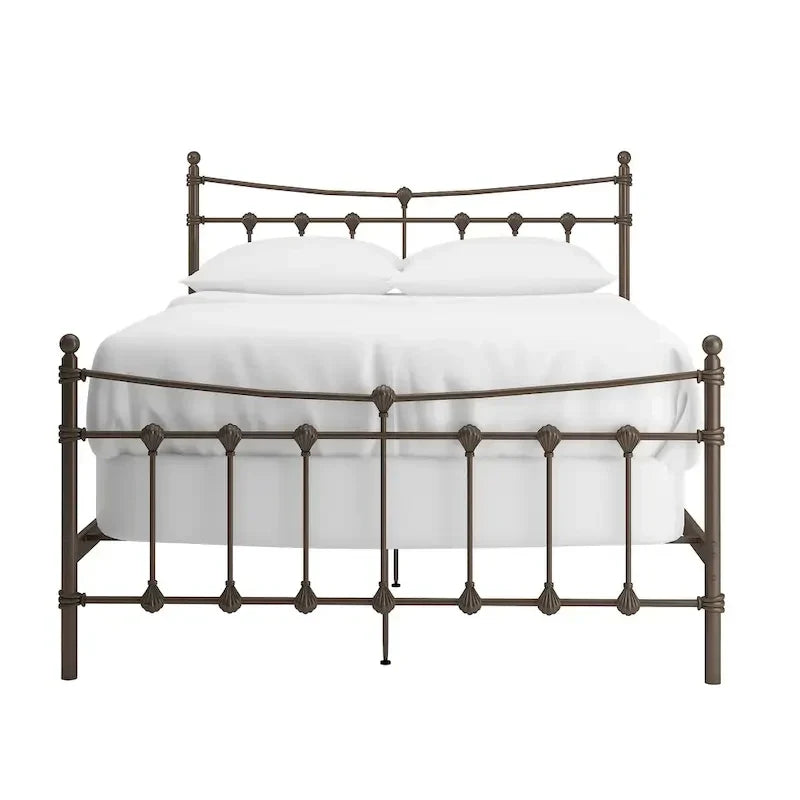 Lit en acier Xander marron foncé par iNSPIRE Q Classic
