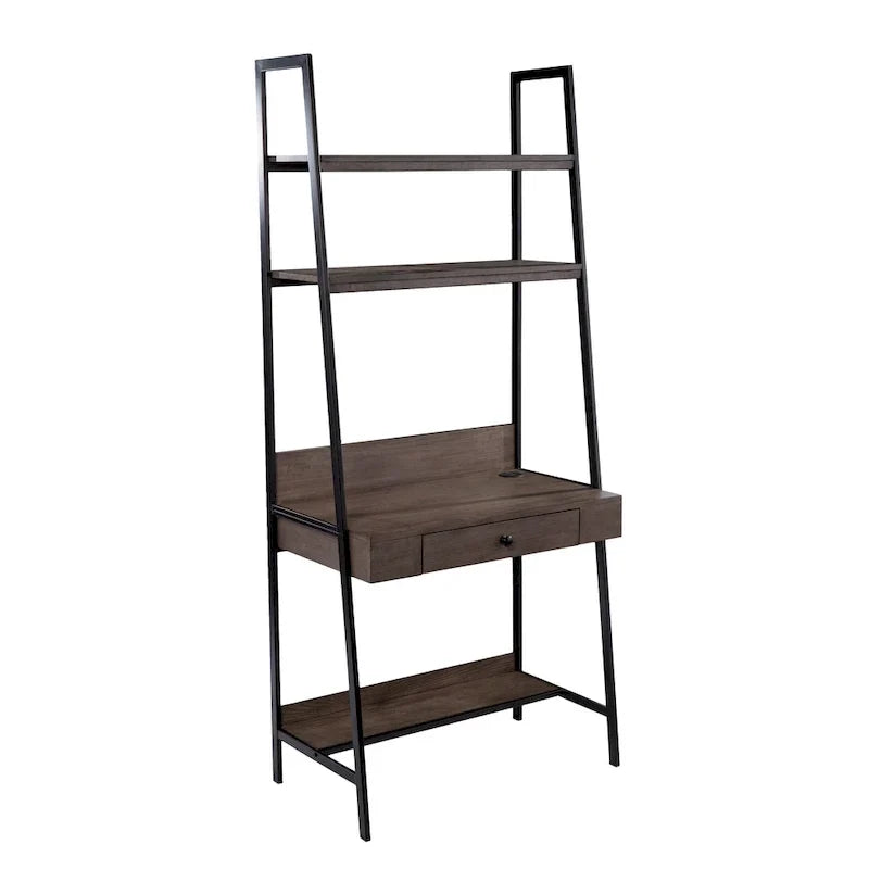 Bureau échelle industriel en bois gris Luesta de SEI Furniture