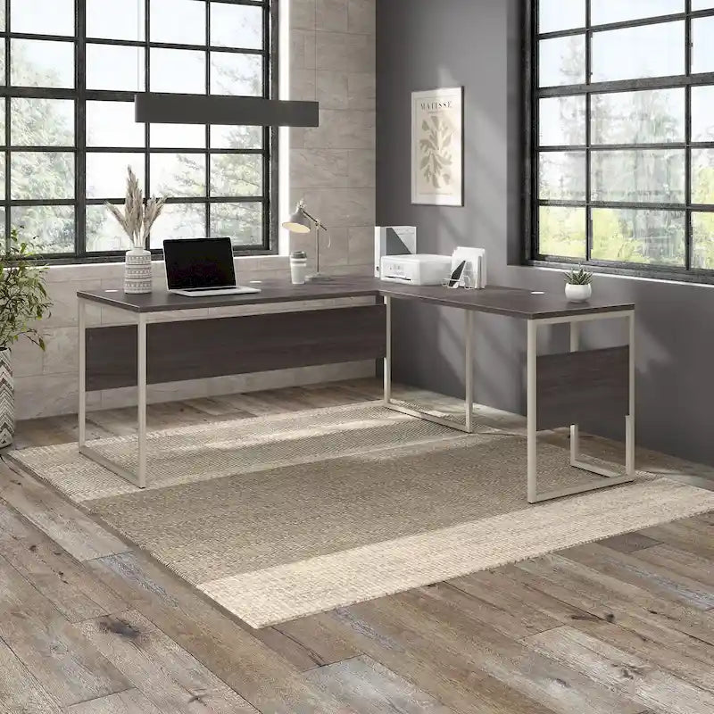Bureau en L Hybrid de 72 po L x 30 po P de Bush Business Furniture