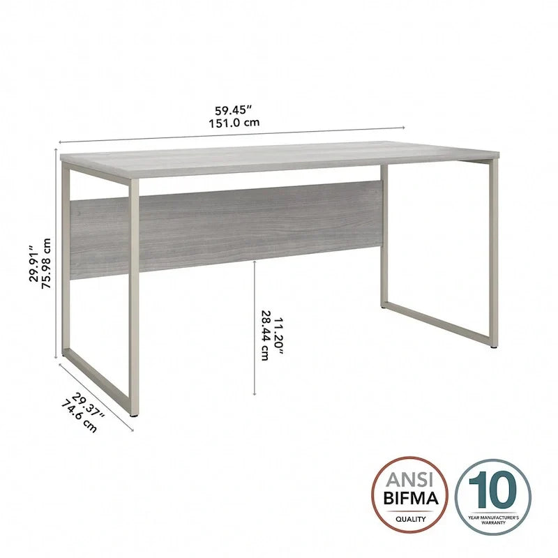 Table d'ordinateur de bureau Hybrid 60W x 30D par Bush Business Furniture