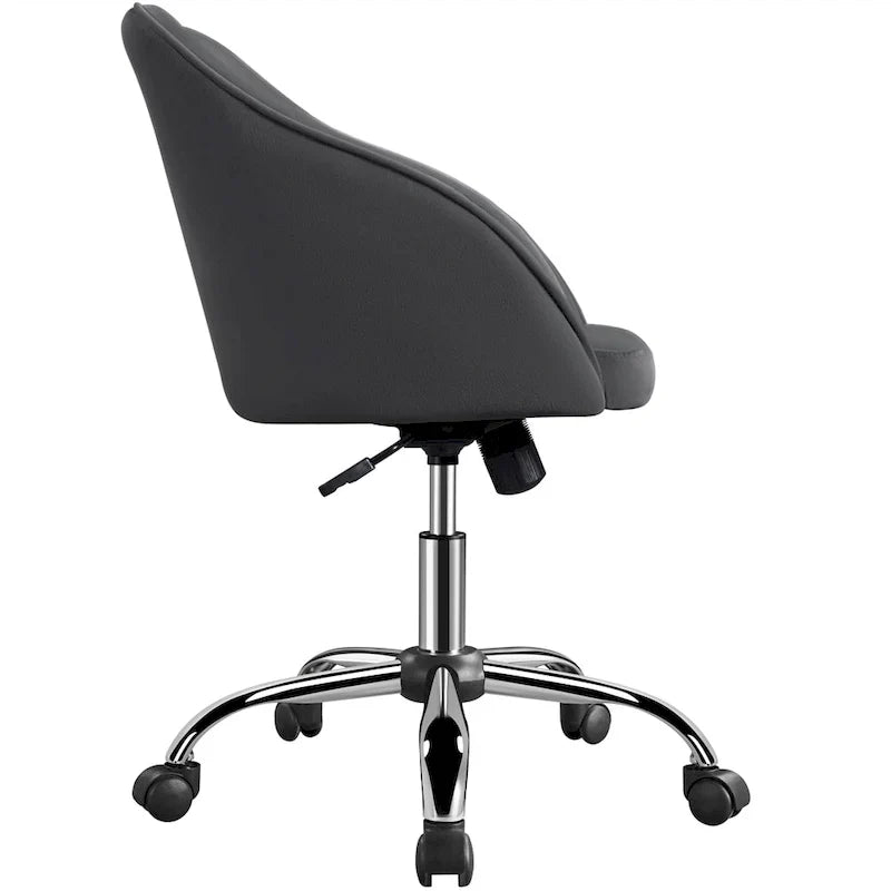 Chaise de bureau Yaheetech pour la maison, réglable en hauteur, pivotante à 360°