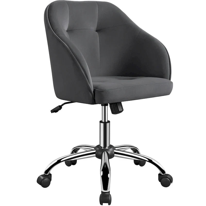 Chaise de bureau Yaheetech pour la maison, réglable en hauteur, pivotante à 360°