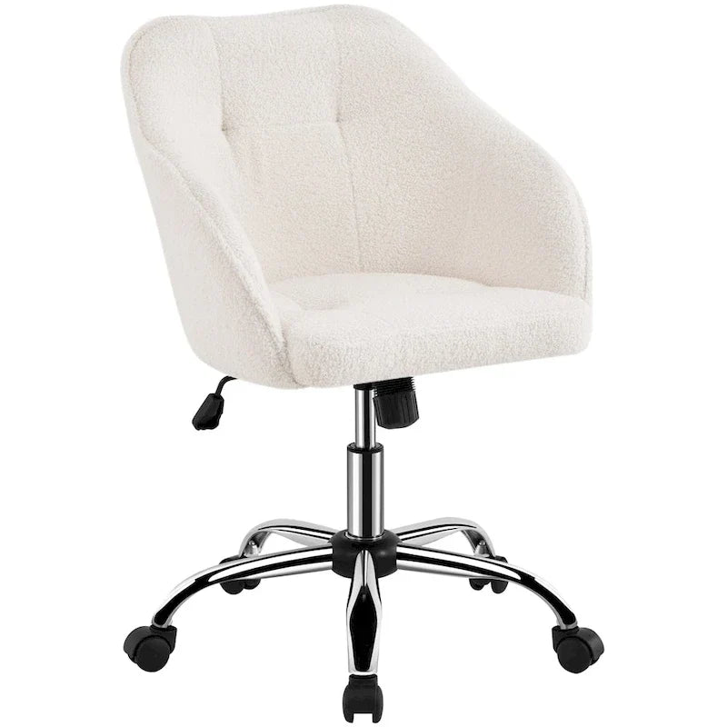 Chaise de bureau Yaheetech pour la maison, réglable en hauteur, pivotante à 360°