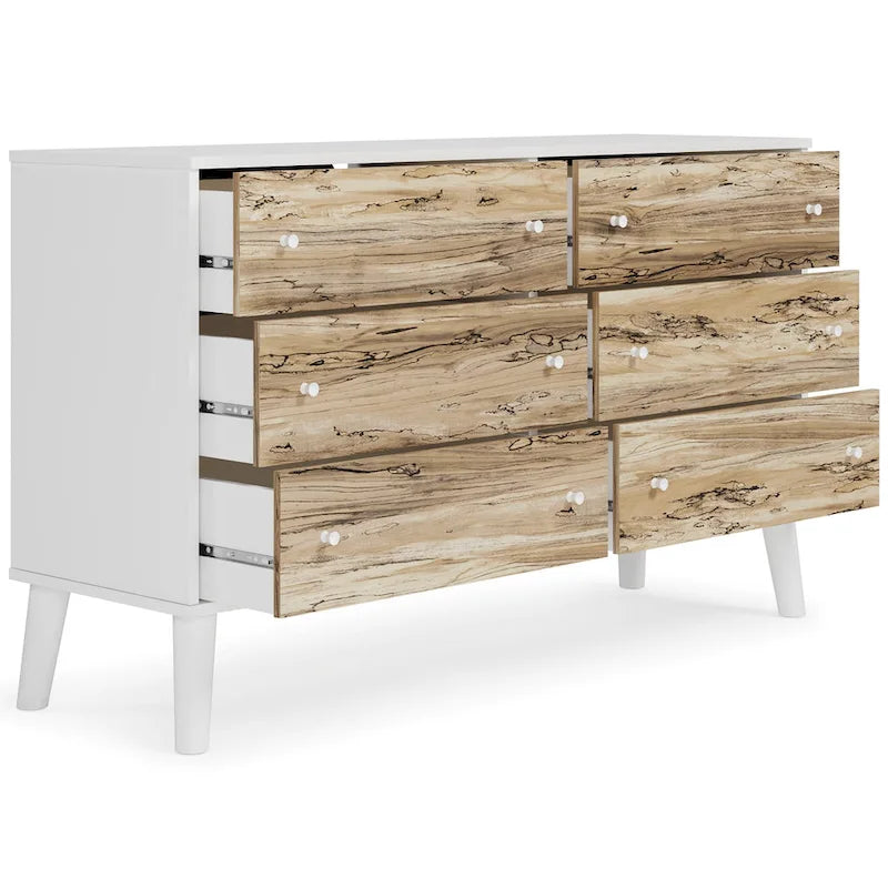 Commode à 6 tiroirs au fini grain de bois Piperton de Signature Design by Ashley