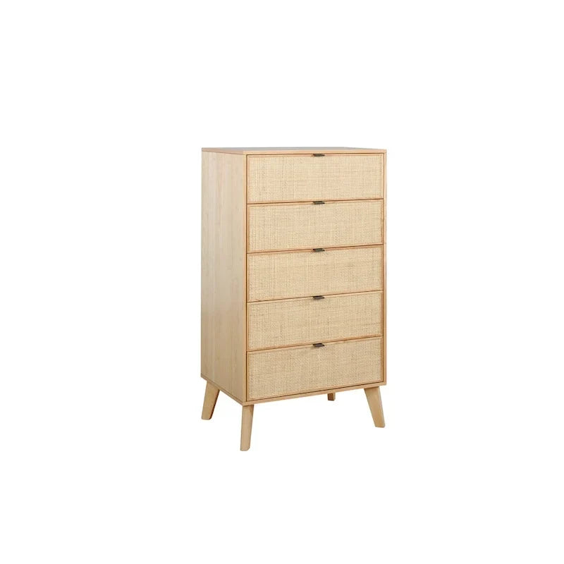 Commode 5 tiroirs en rotin Adelphi