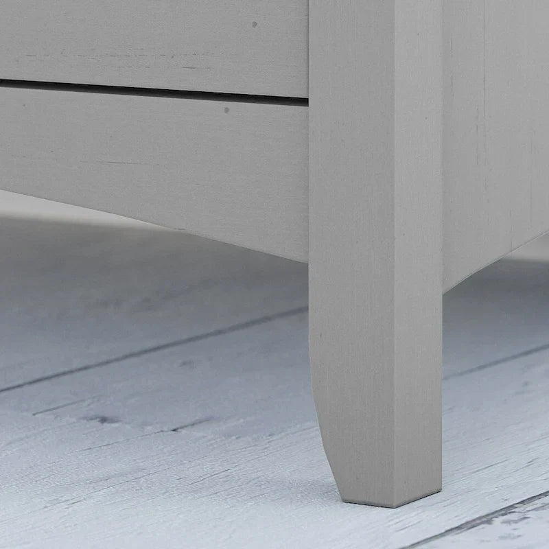 Bush Furniture Salinas Ensemble de bureau en L 60W, gris Cape Cod