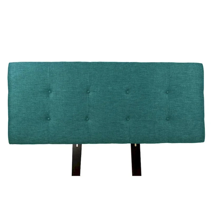 Tête de lit capitonnée en tissu Zenith Teal Key Largo par MJL Furniture Ali