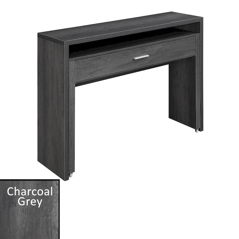 Meuble Console/Bureau Coulissant avec Tiroir et Rehausseur Newport JB de Convenience Concepts