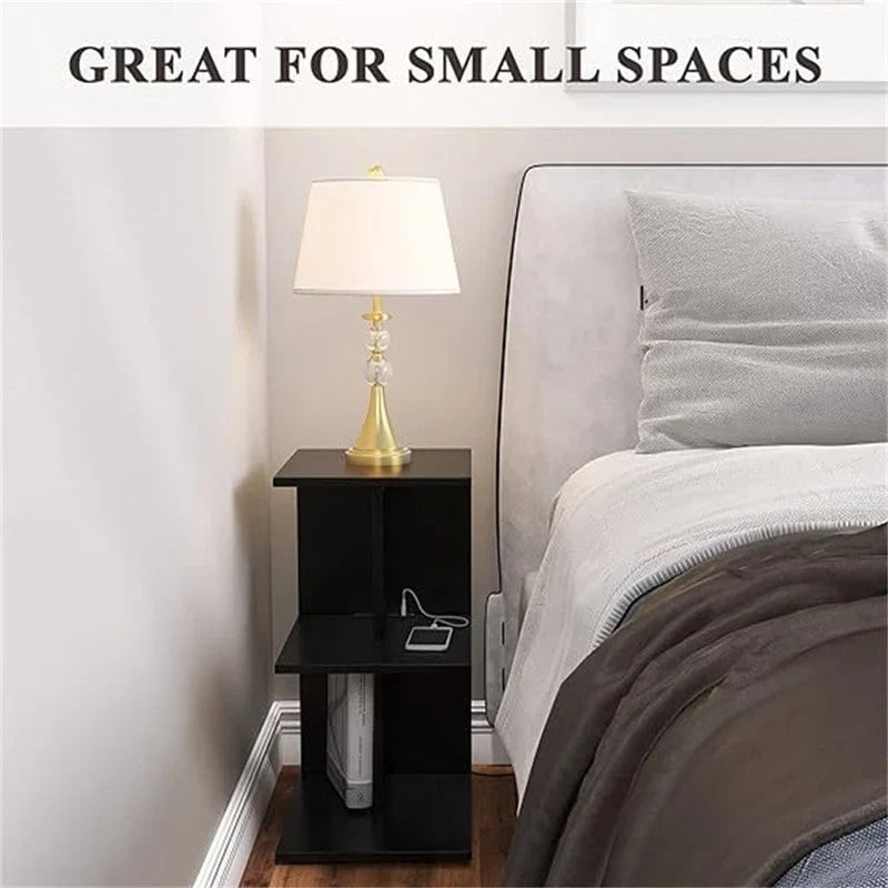 Table avec ports USB et prises électriques