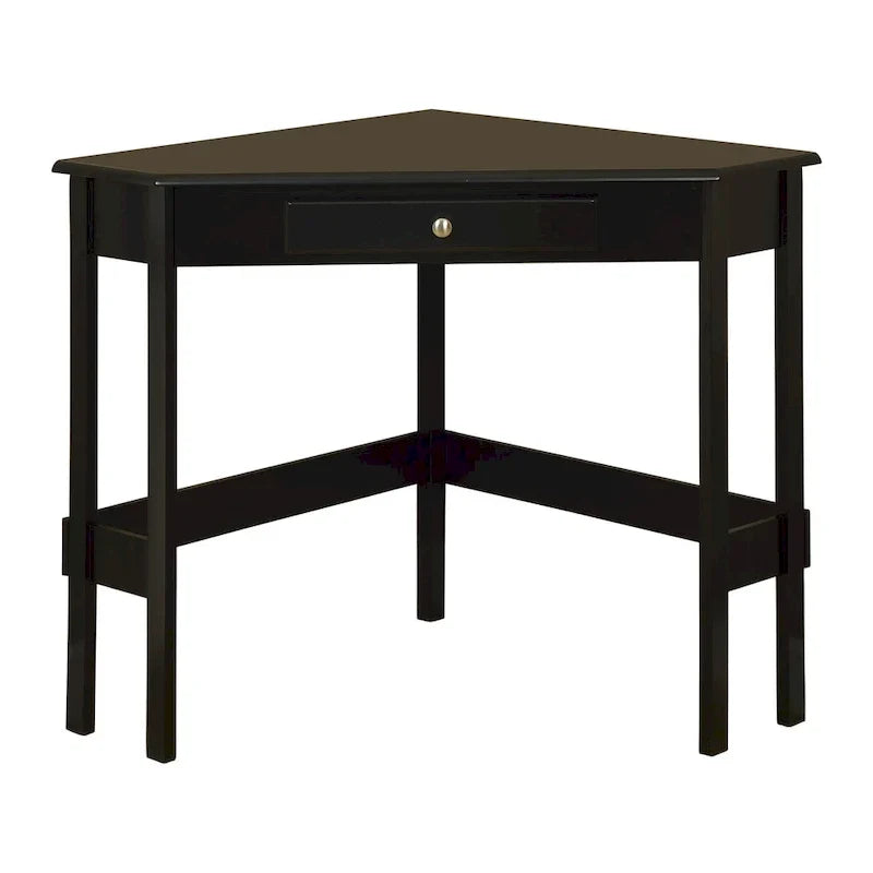 Bureau d'angle contemporain en bois à 1 tiroir