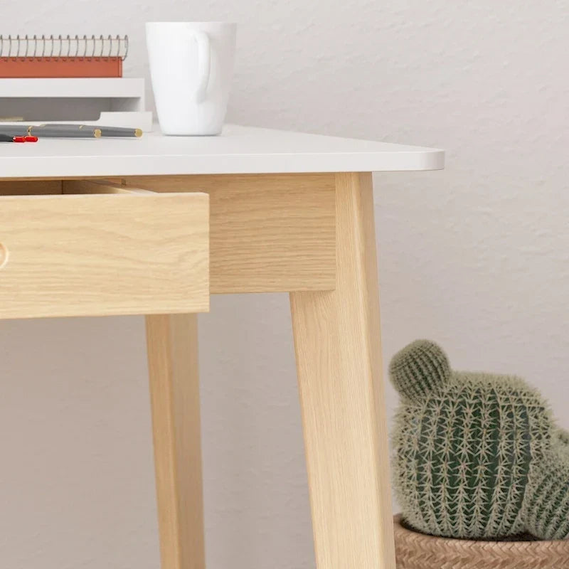 Bureau en bois de 39,4W, bureau d'écriture, bureau d'ordinateur