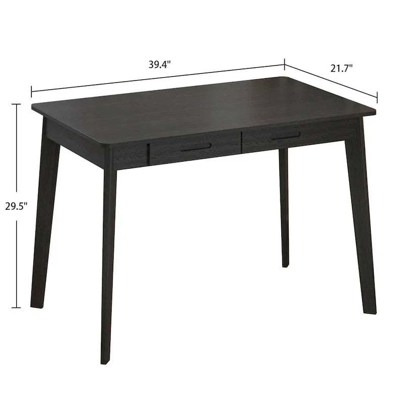 Bureau en bois de 39,4W, bureau d'écriture, bureau d'ordinateur