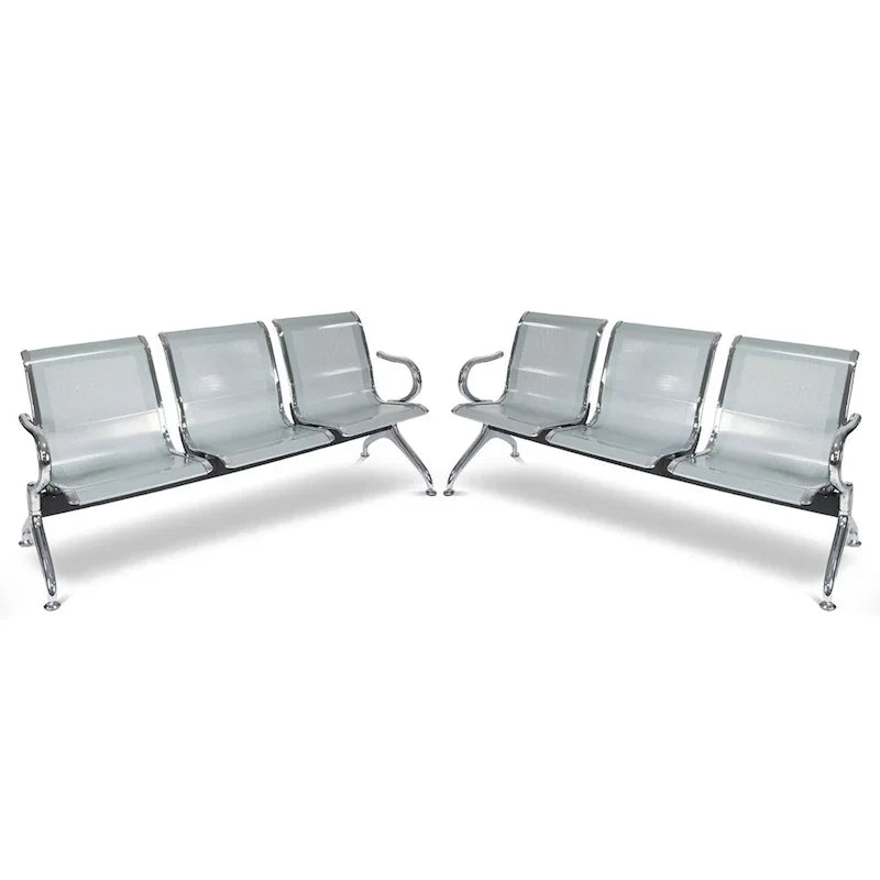 Kinbor Siège d'attente 3 places pour aéroport, banque, salon de coiffure, banc, chaise visiteur