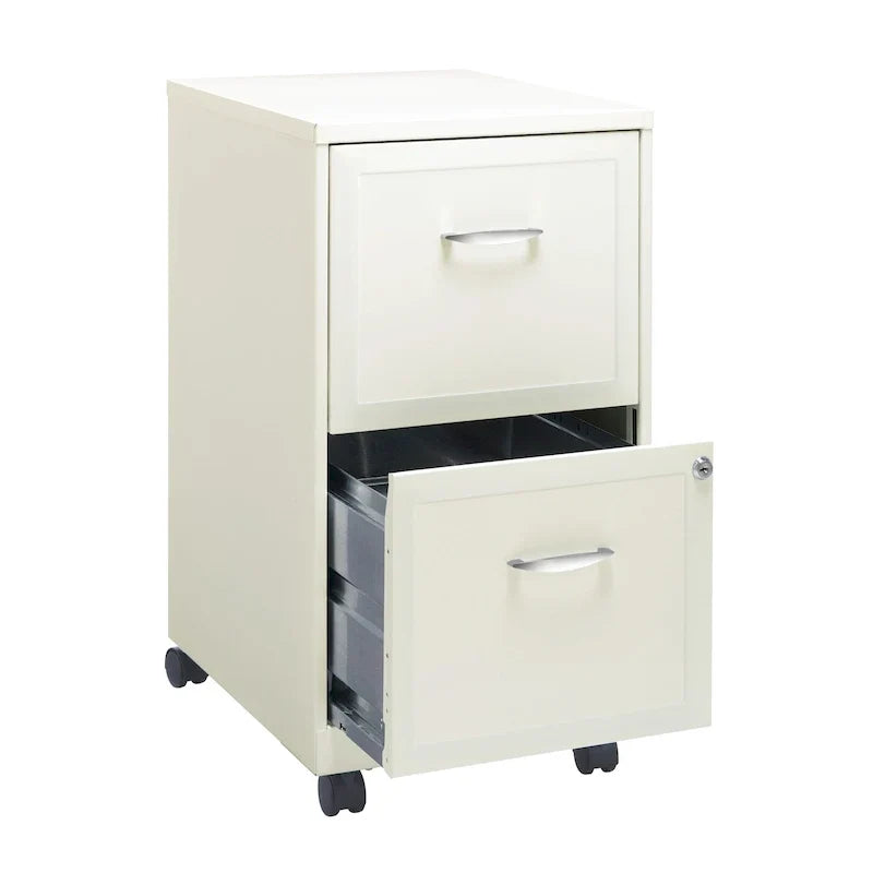 Classeur mobile 2 tiroirs Space Solutions blanc perle