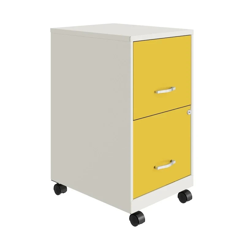 Classeur mobile 2 tiroirs Space Solutions blanc perle