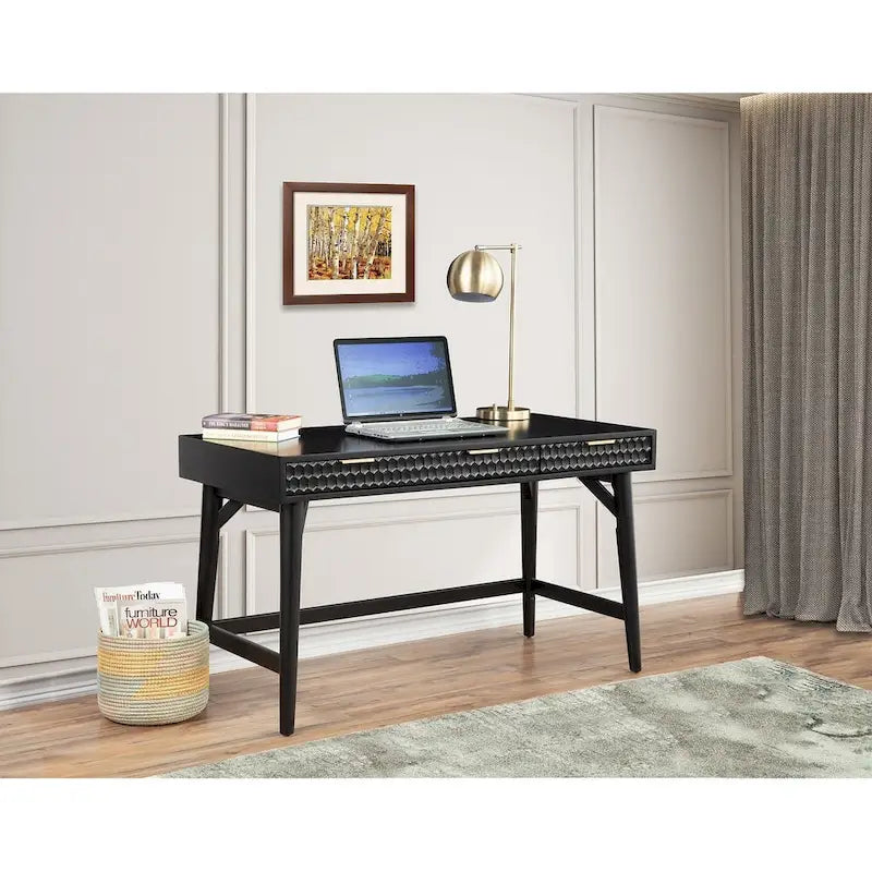 Grand bureau Origins by Alpine Black Pearl, noir