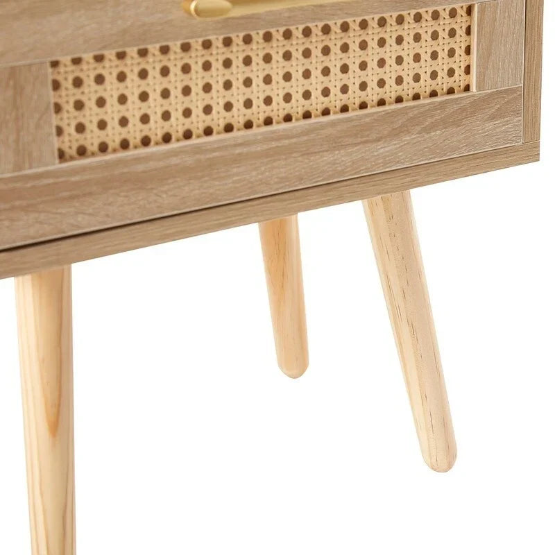 Table de chevet avec station de recharge et tiroir