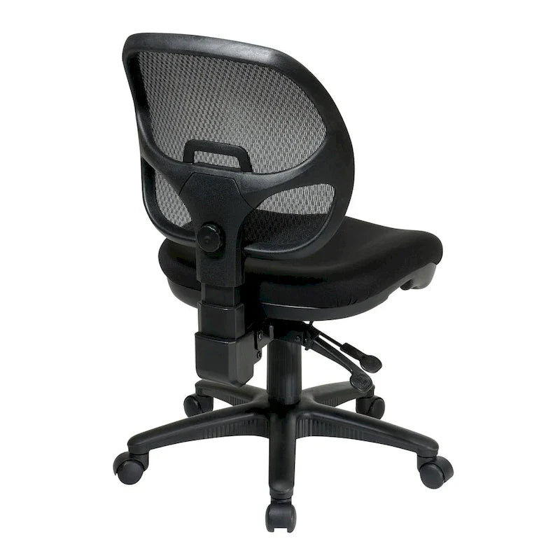 Chaise de travail ergonomique sans accoudoirs avec dossier