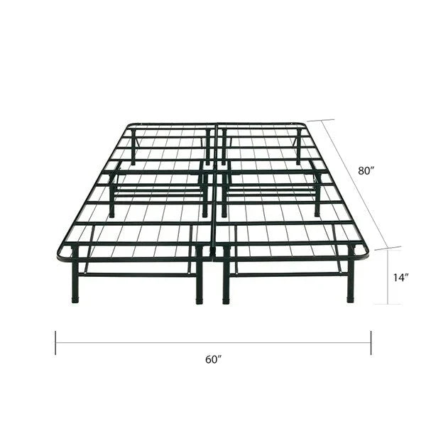 Cadre de lit plateforme lourd Boyd Sleep Queen 14 pouces - Montage facile