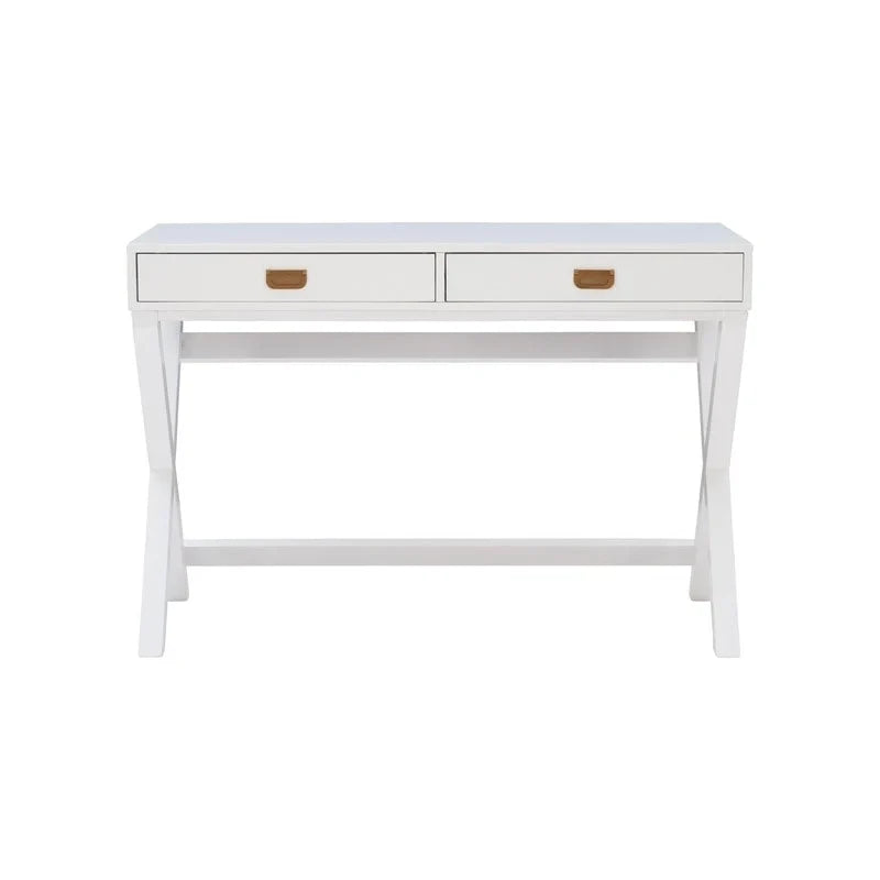 Bureau d'écriture Poppy White à piètement en X