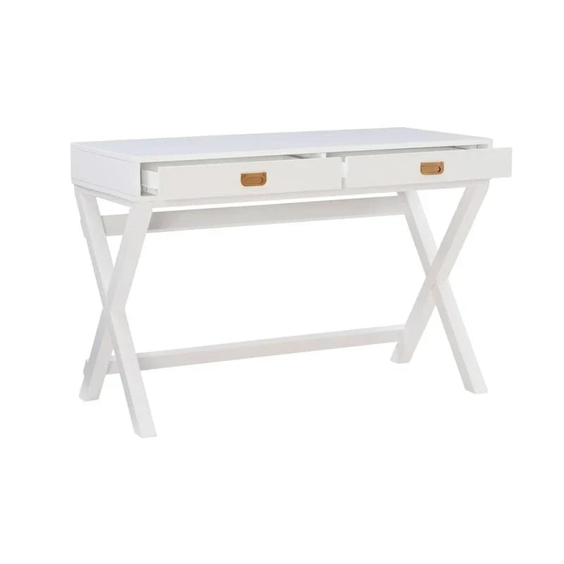 Bureau d'écriture Poppy White à piètement en X