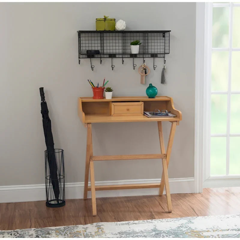 Bureau pliant en bois massif Clover