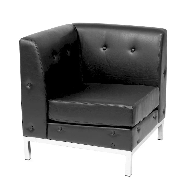 Chaise d'angle en similicuir Wall Street