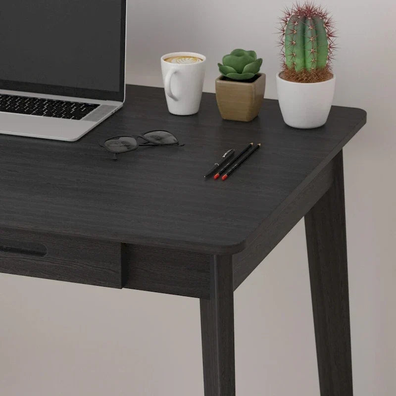 Bureau classique de 39,4 po de large, bureau d'écriture avec tiroirs