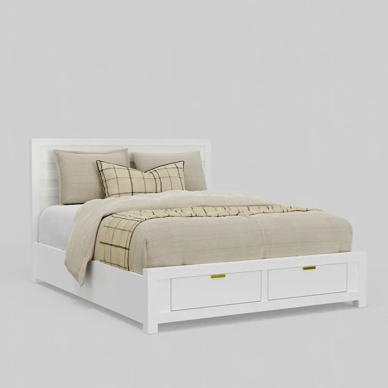Lit de rangement Carmel très grand, blanc