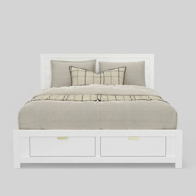 Lit de rangement Carmel très grand, blanc
