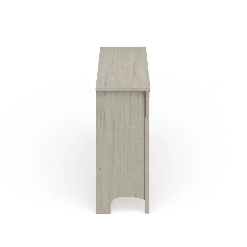 Meuble de rangement blanc antique avec portes - 46.22L x 12.76W x 29.96H - 46.22L x 12.76W x 29.96H