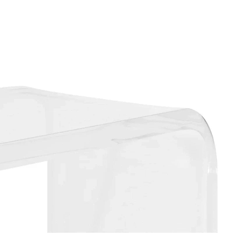 Console en acrylique doré