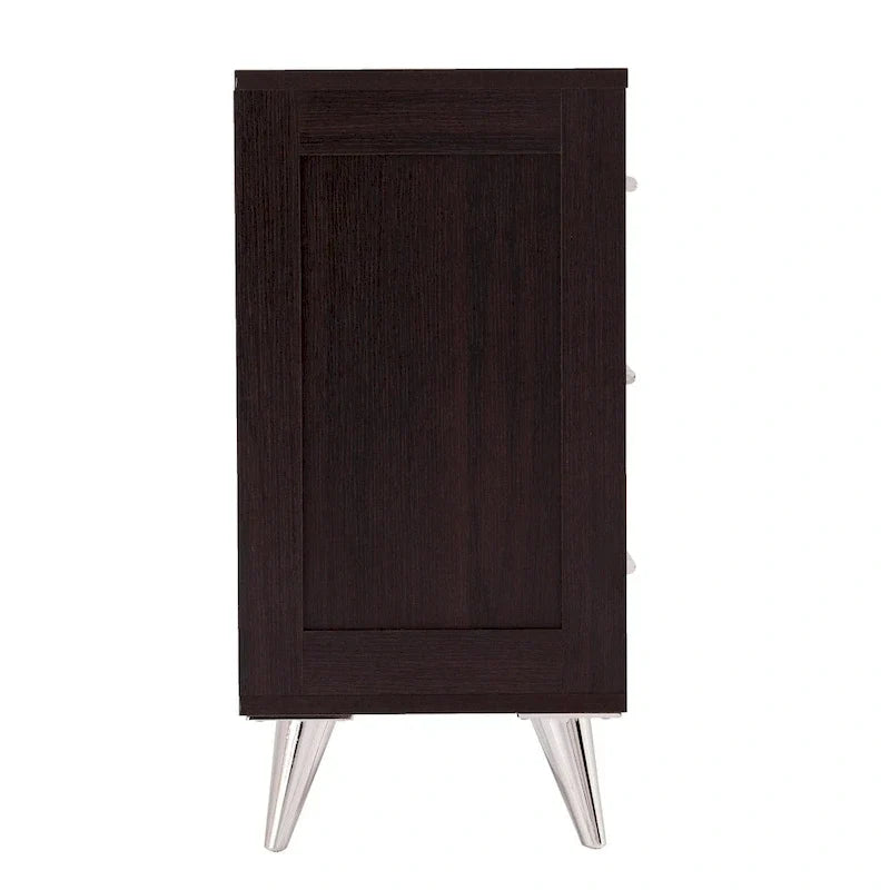 Table de chevet de rangement moderne du milieu du siècle Narva de SEI Furniture