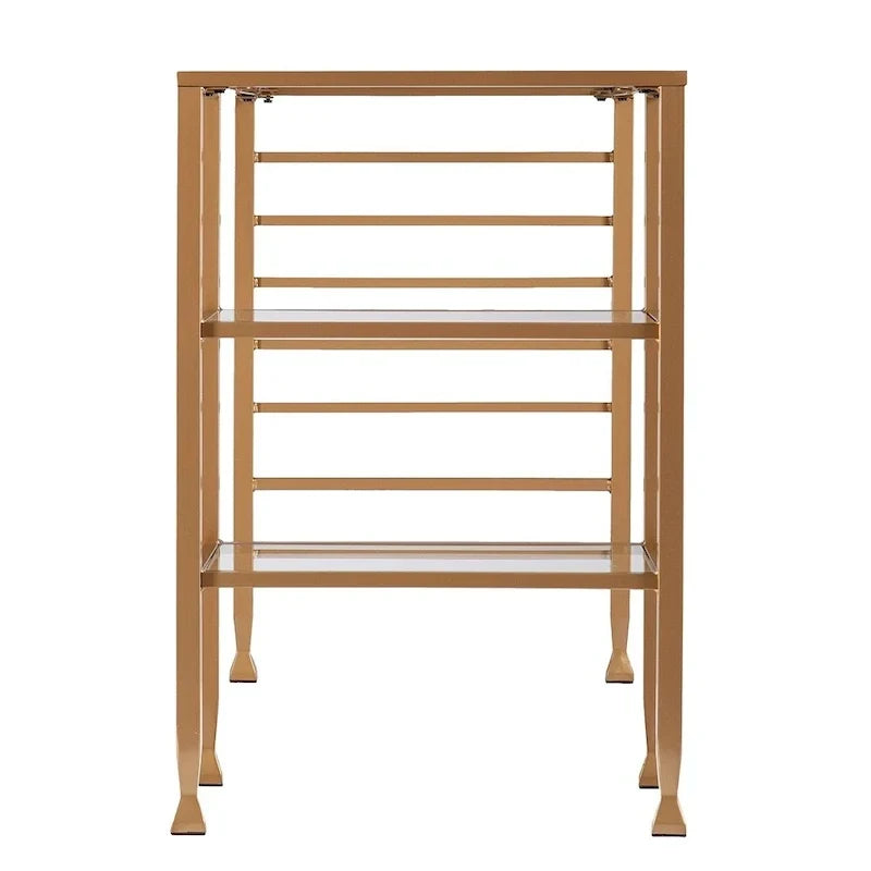 Bureau d'écriture Amelie en métal doré et verre de SEI Furniture