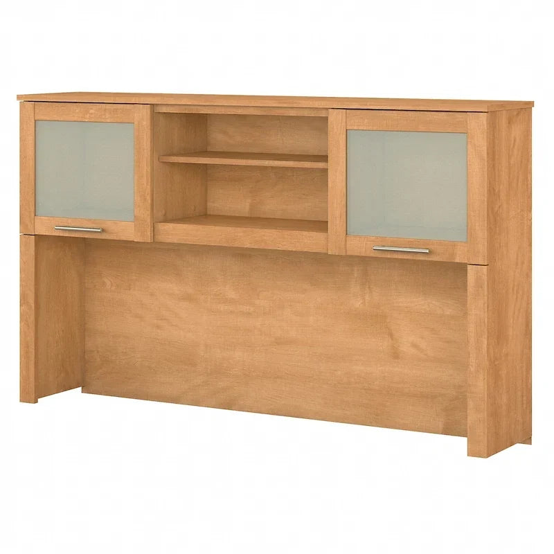 Bush Furniture Somerset Ash Gray Armoire de rangement de 60 po pour bureau en L – 59,09 L x 12,50 P x 35,69 H