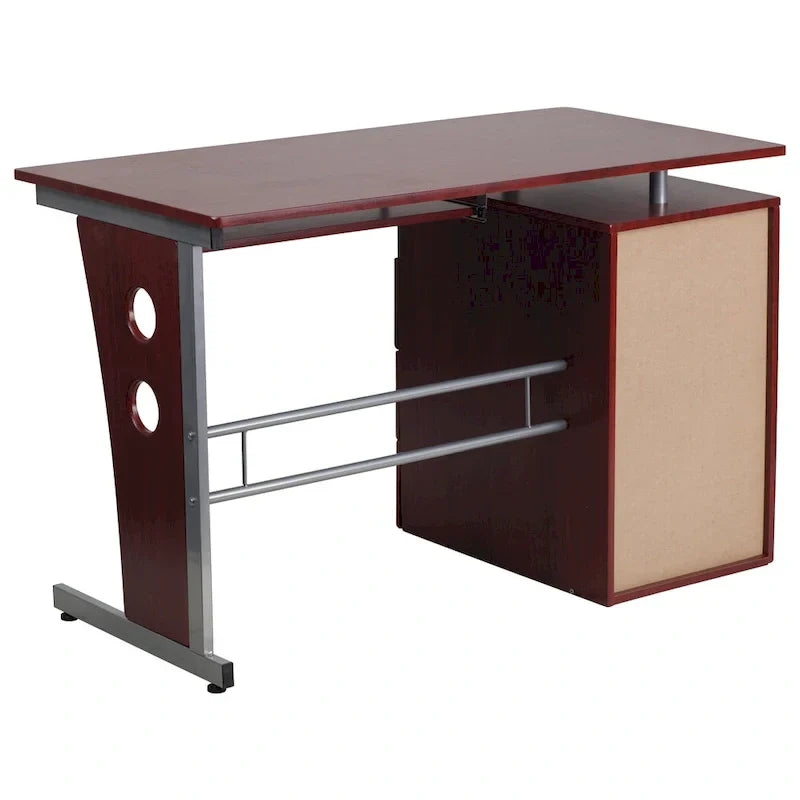 Bureau informatique 3 tiroirs avec tablette clavier