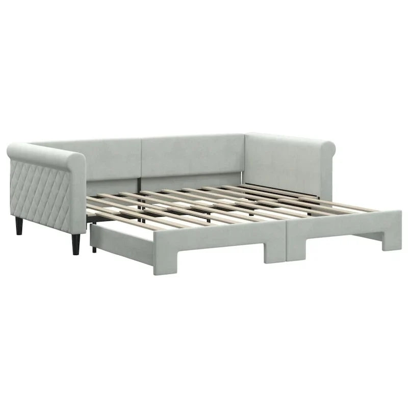 vidaXL Lit de repos Rembourré Canapé de jour pour Chambre à coucher Salon Velours