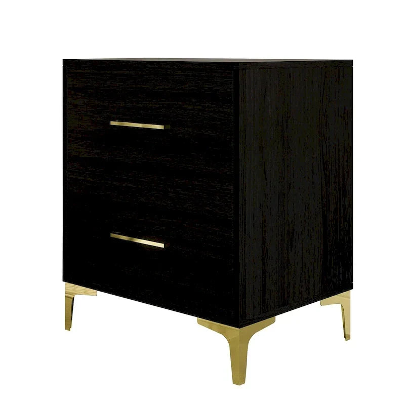 Table de chevet CraftPorch 2 tiroirs simple et élégante