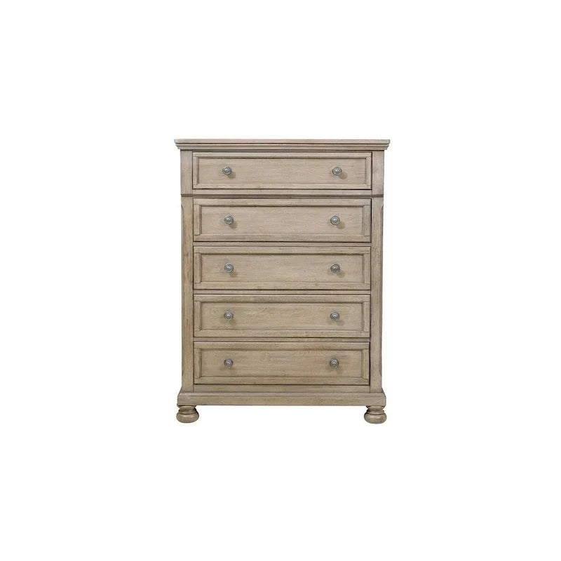 Ensemble de chambre à coucher Donald 3 pièces moderne gris avec lit traîneau de rangement et plateforme