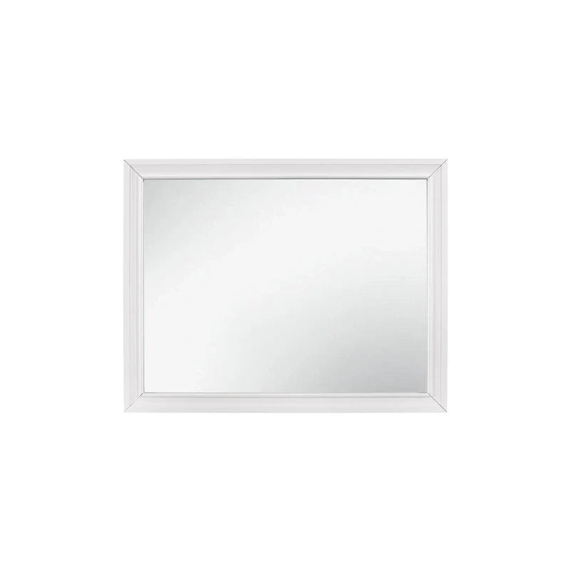 Lit plateforme de rangement Beatrice 4 pièces moderne en similicuir blanc