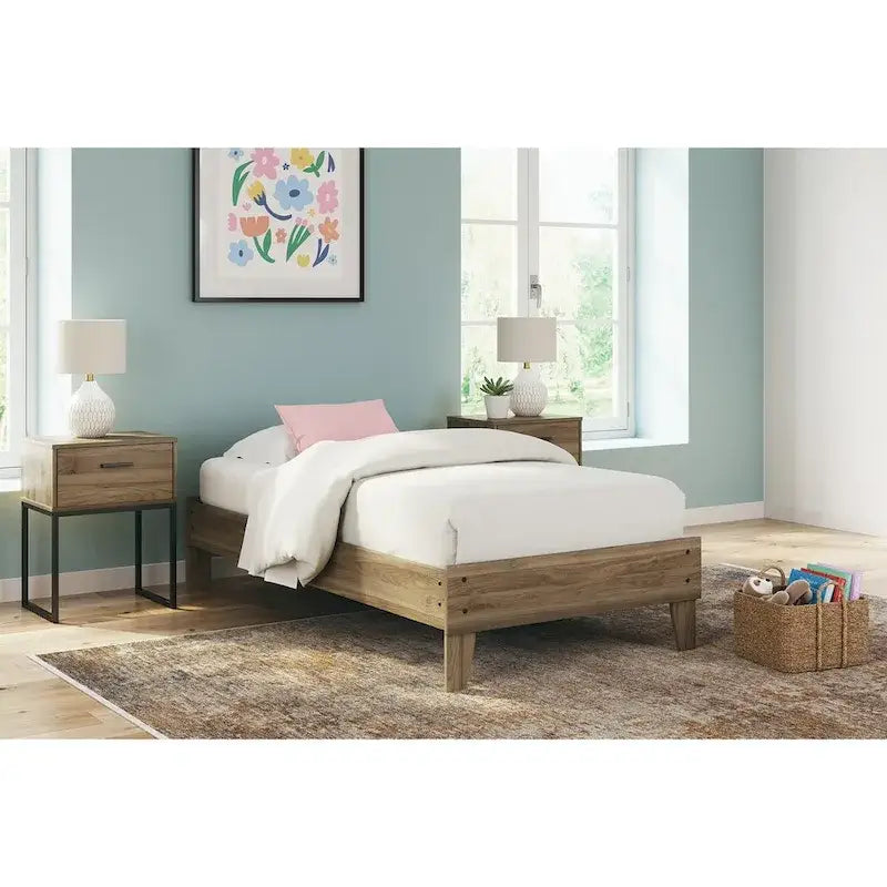 Lit plateforme Deanlow Honey Signature Design by Ashley