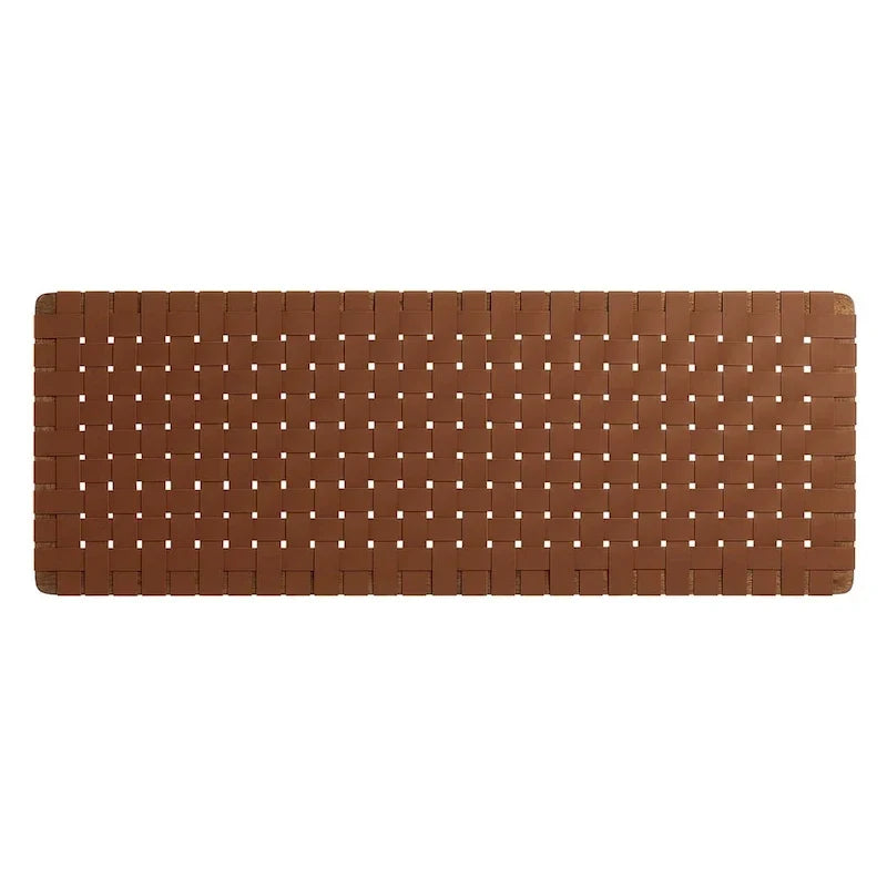 Tête de lit murale tissée en cuir végan Spartan double/grand lit/très grand lit
