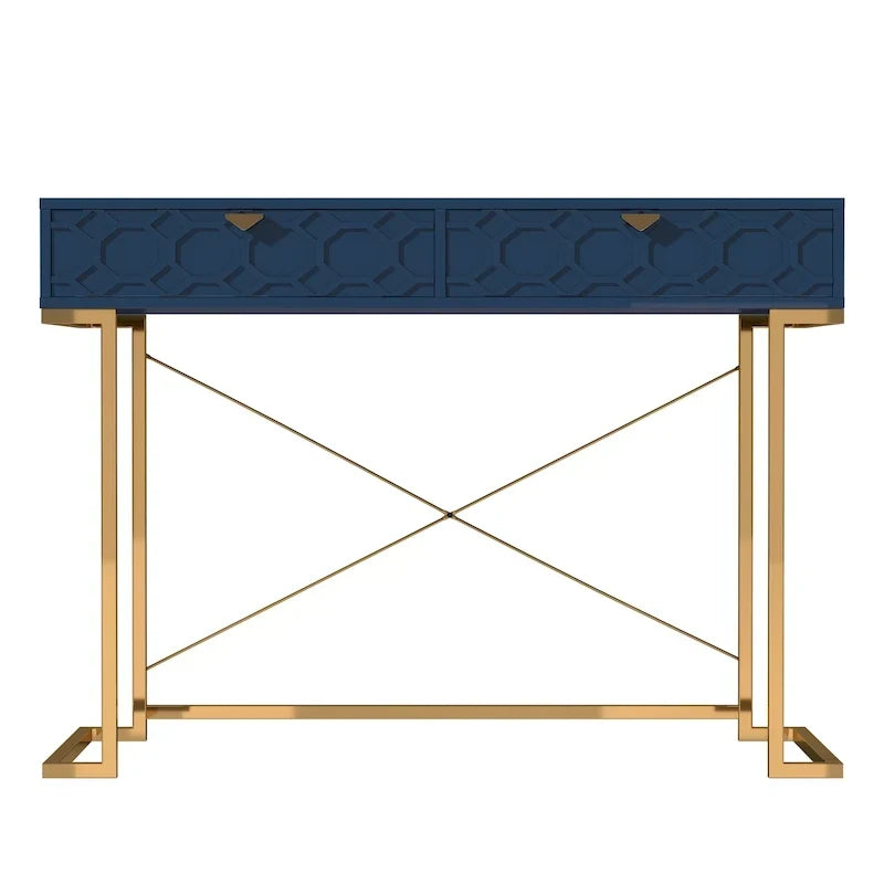 Bureau de rangement brillant pour bureau à domicile avec tiroir